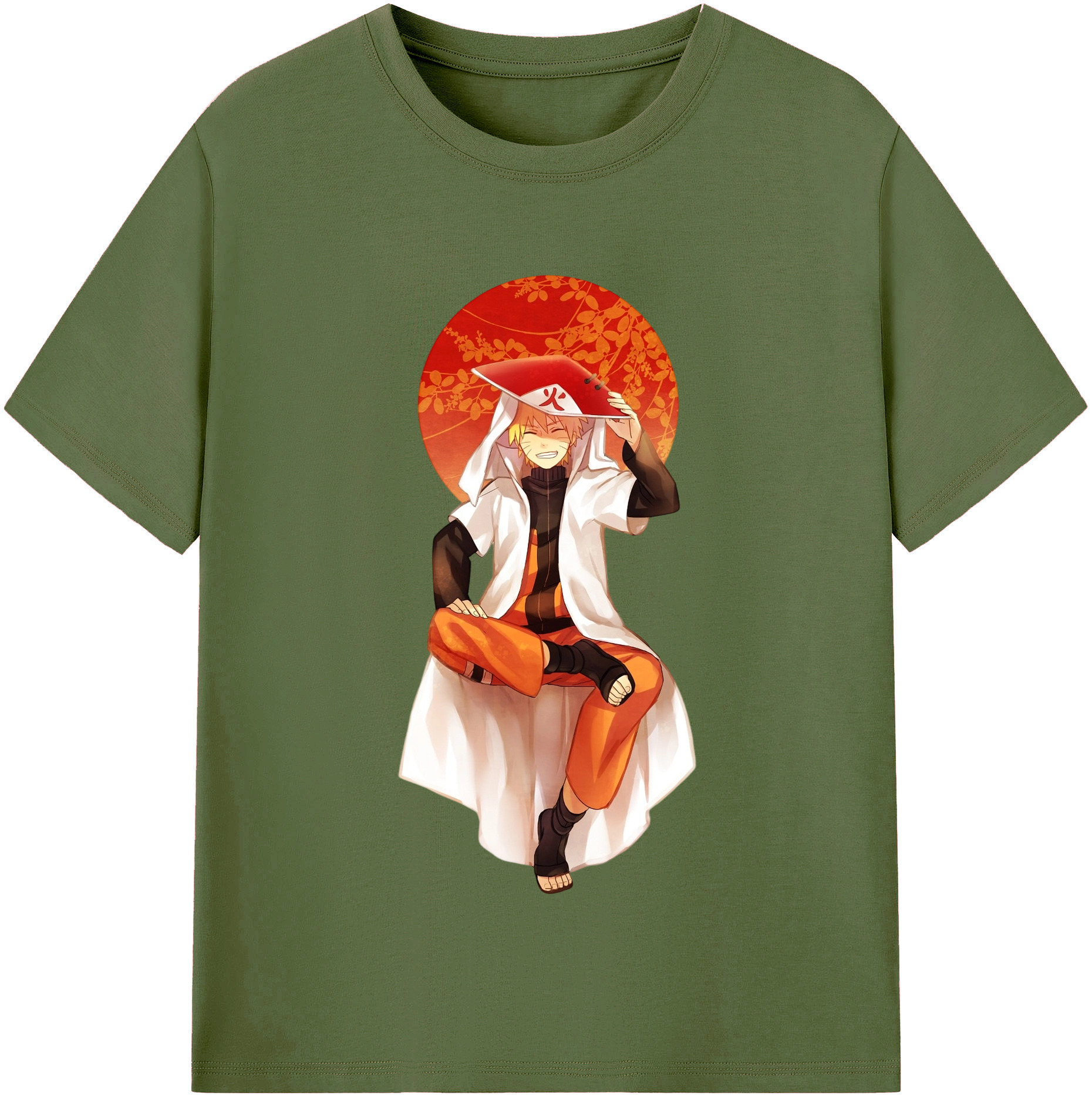 （画像用） NARUTO -ナルト- うずまき ナルト Uzumaki Naruto 綿100％半袖Tシャツ（フロントプリント）